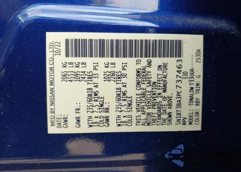 2023 Nissan Rogue Sv Fwd from USA, damaged, VIN 5N1BT3BA3PC737463